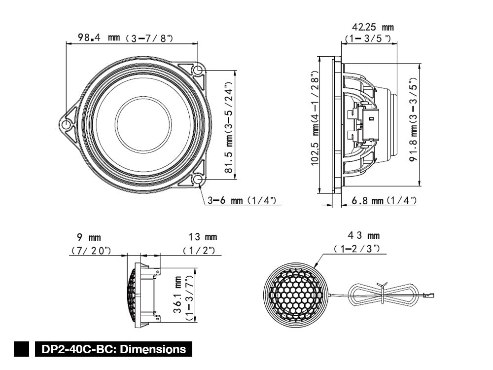 Alpine DP2‑40C‑BC